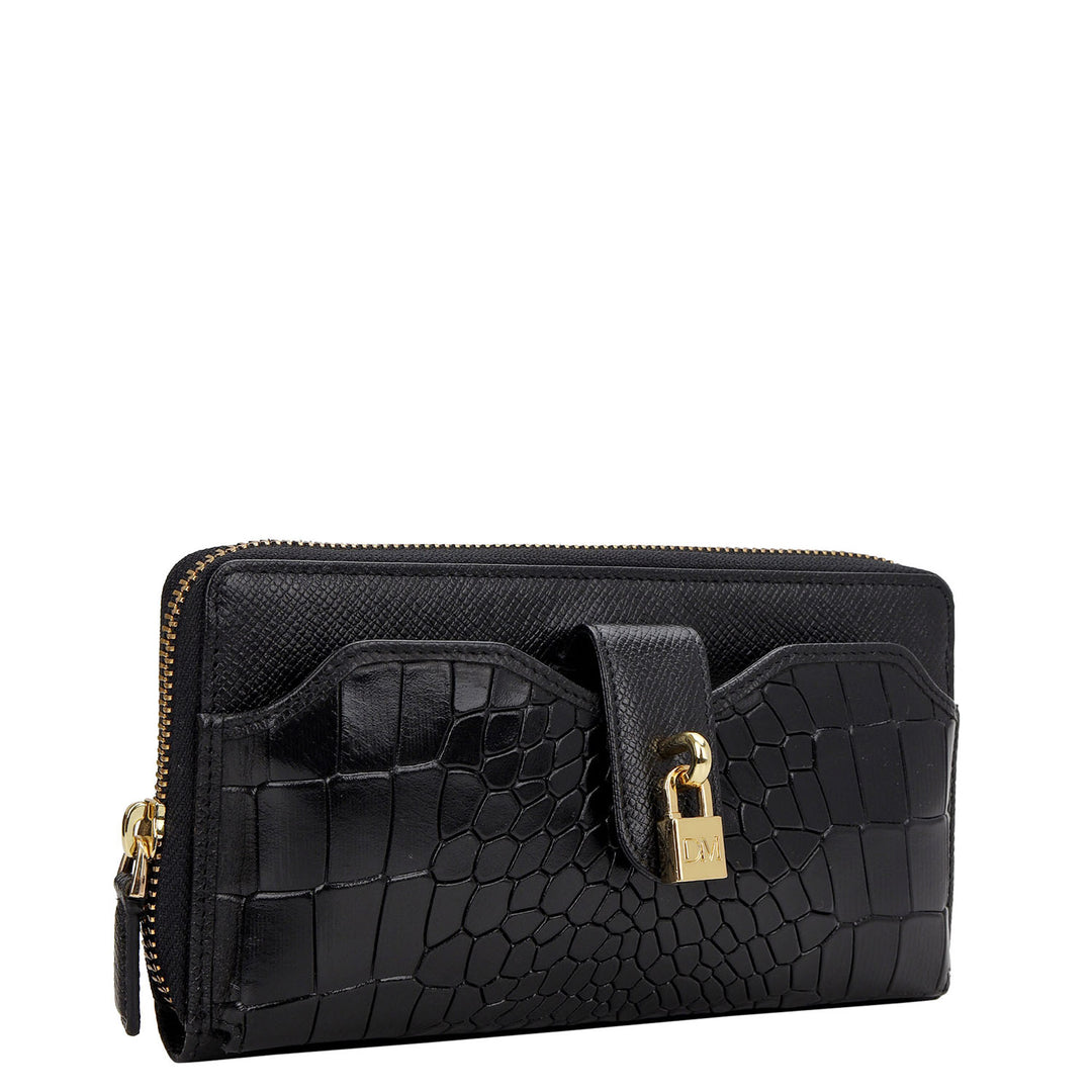 Pietra Continental Wallet - Black