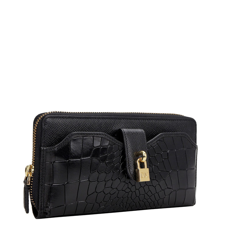 Pietra Continental Wallet - Black