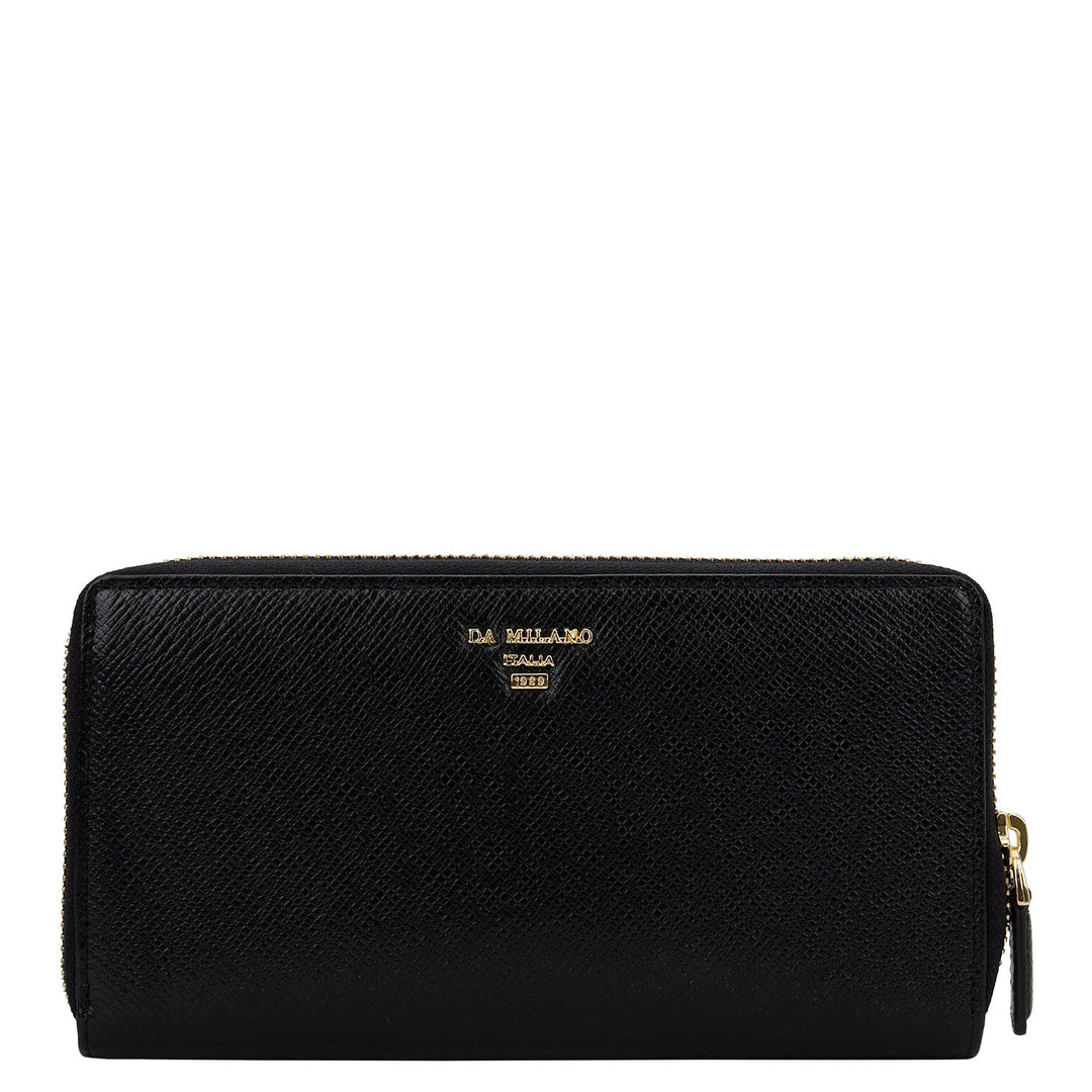 Pietra Continental Wallet - Black