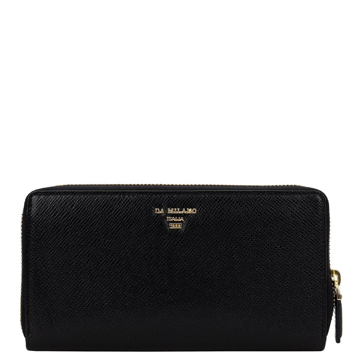 Pietra Continental Wallet - Black
