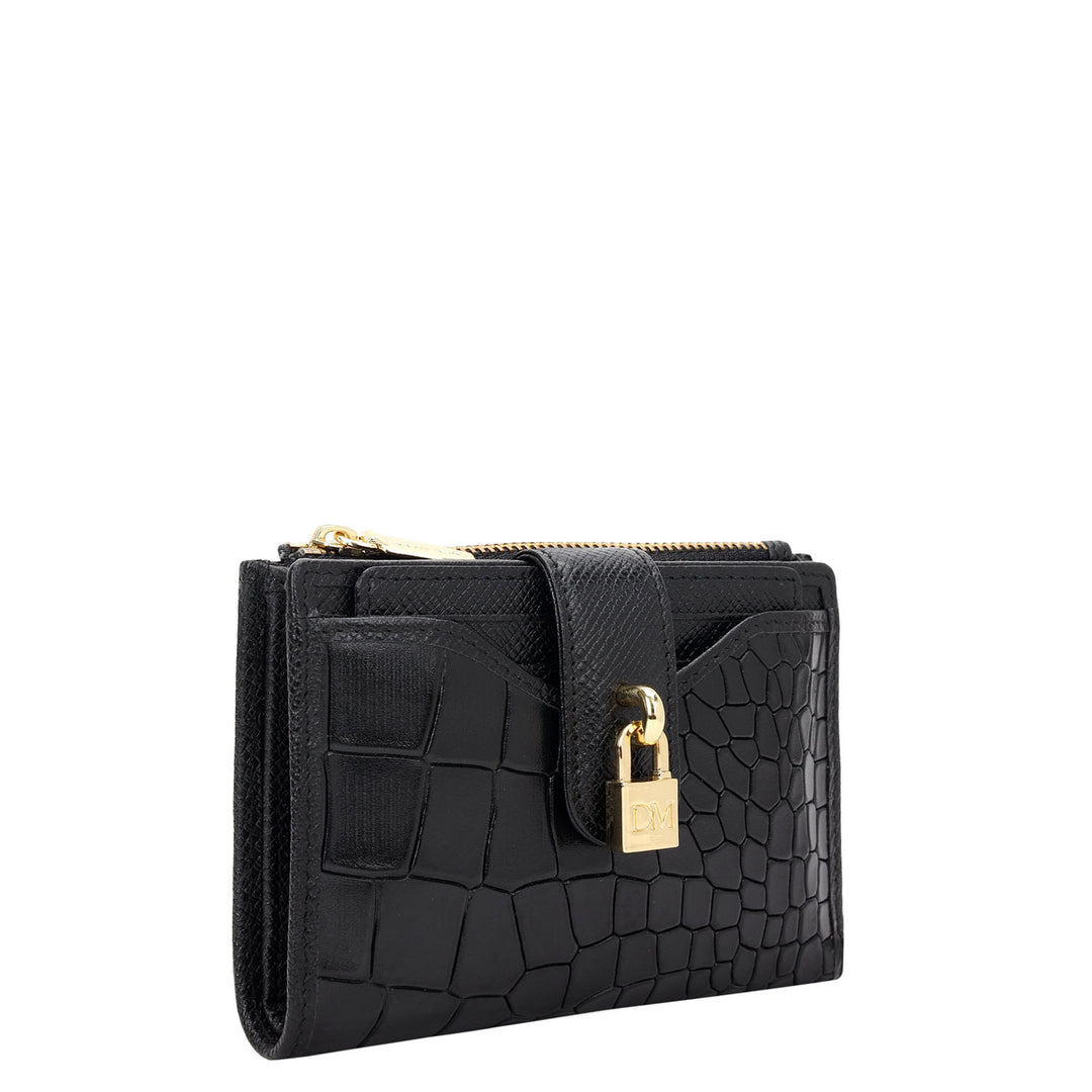 Pietra Compact Wallet - Black