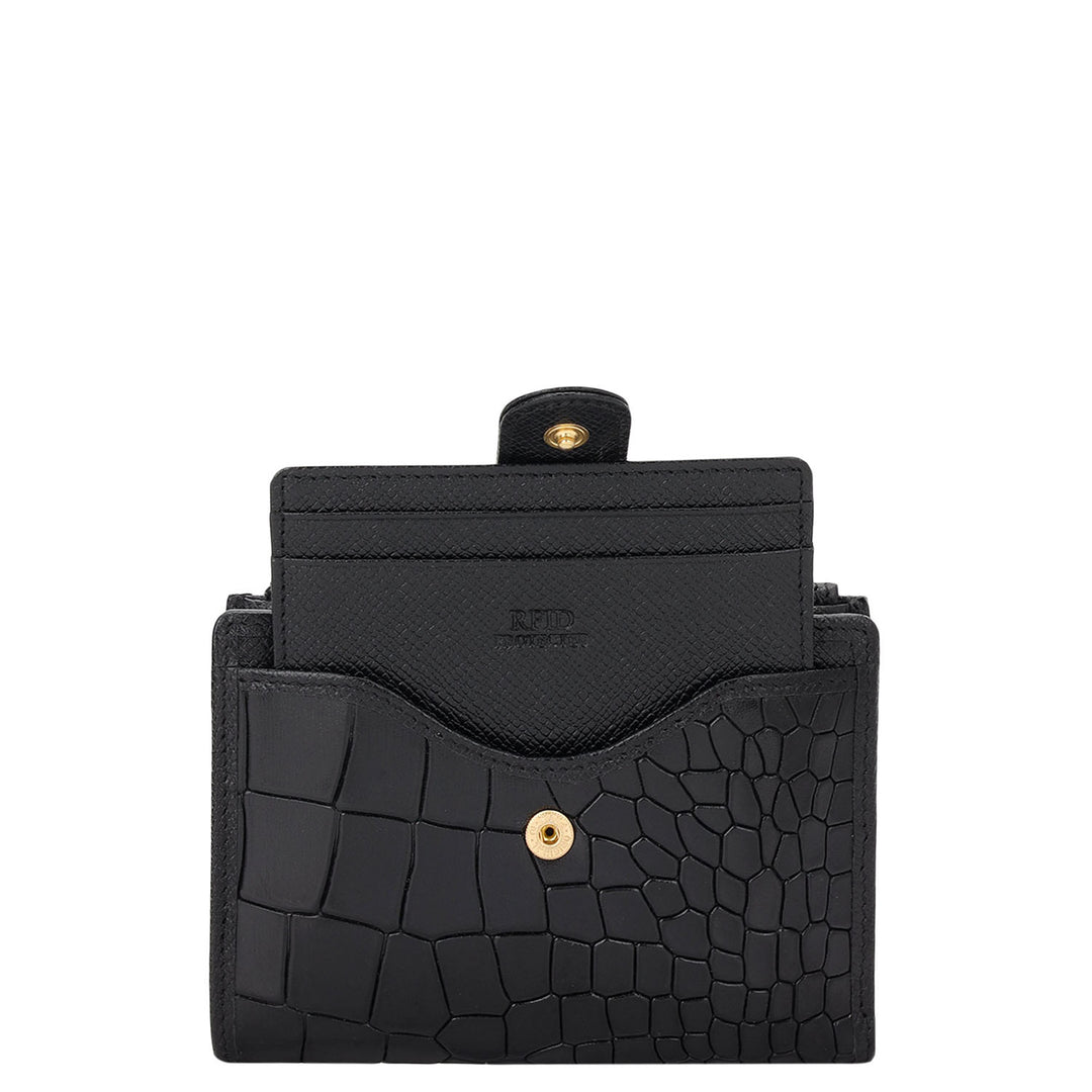 Pietra Compact Wallet - Black