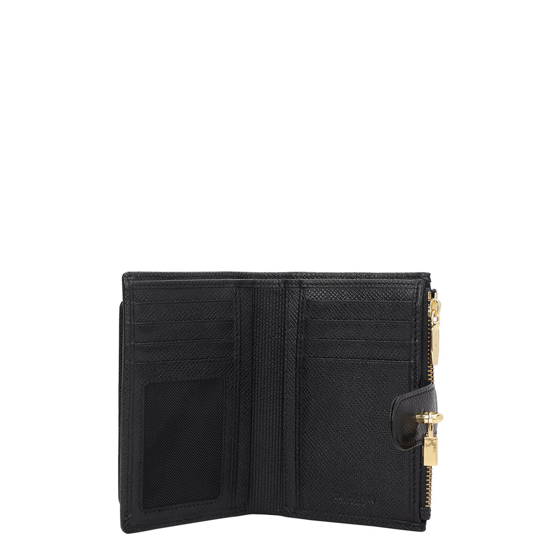 Pietra Compact Wallet - Black