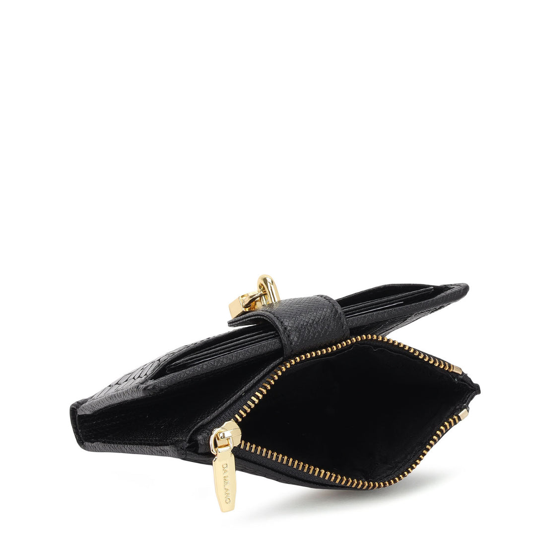 Pietra Compact Wallet - Black