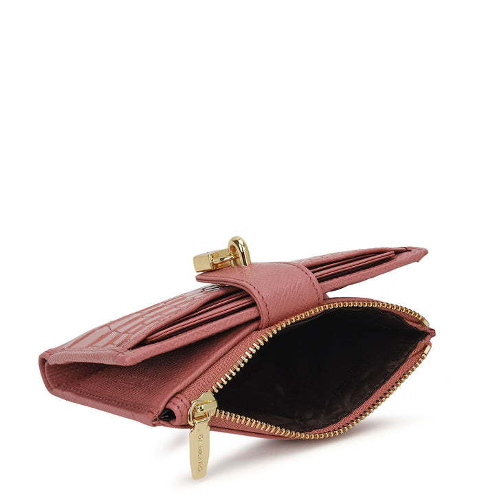Pietra Compact Wallet - Rose