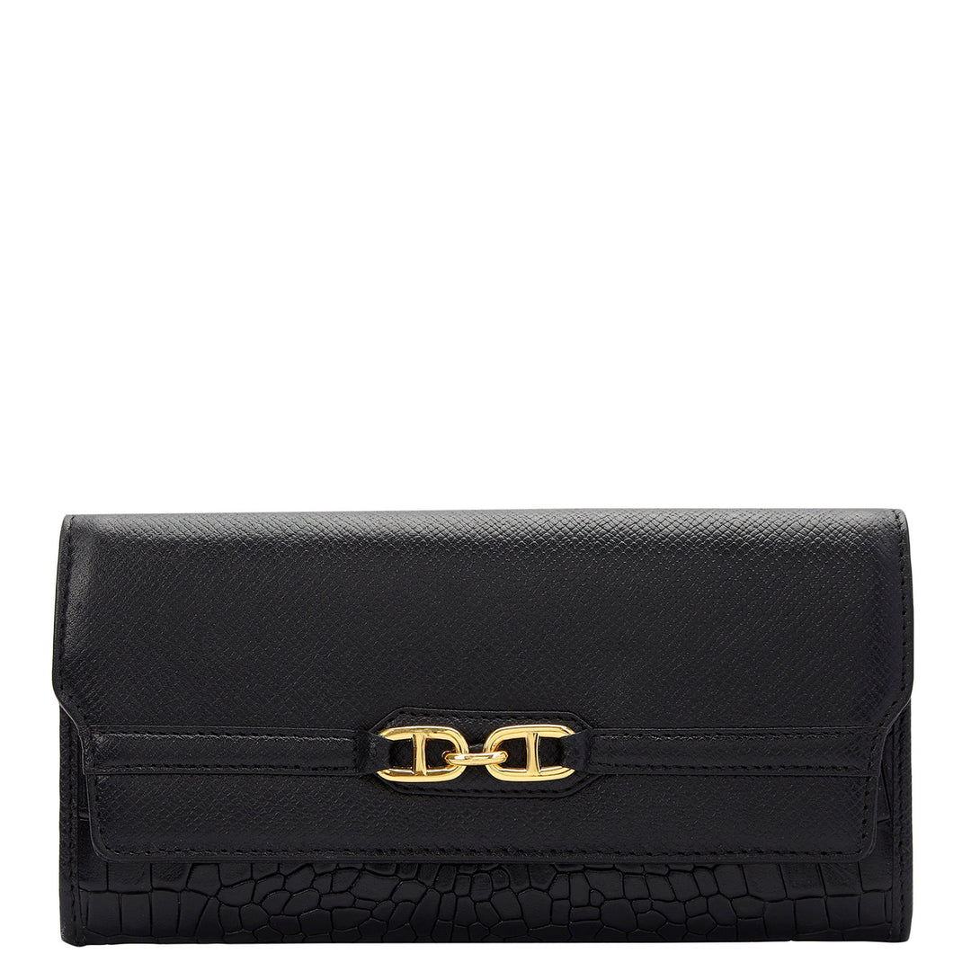 Maison Continental Wallet - Black