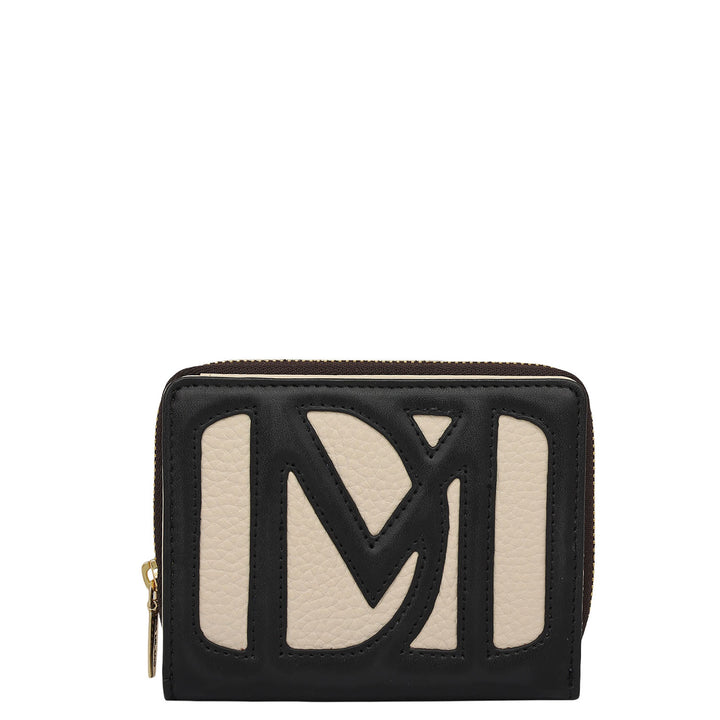 Monofest Zip Around Wallet - Marshmallow & Black