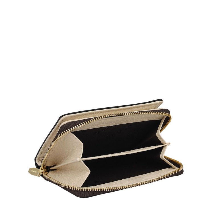 Monofest Zip Around Wallet - Marshmallow & Black