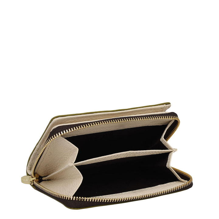 Monofest Zip Around Wallet - Marshmallow & Lime