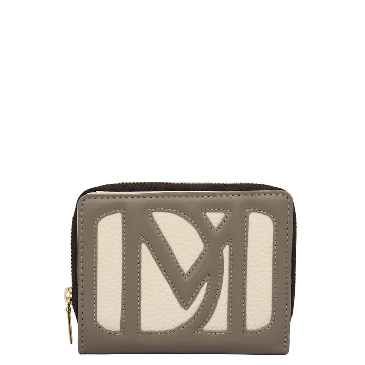 Monofest Zip Around Wallet - Marshmallow & Smoke Grey