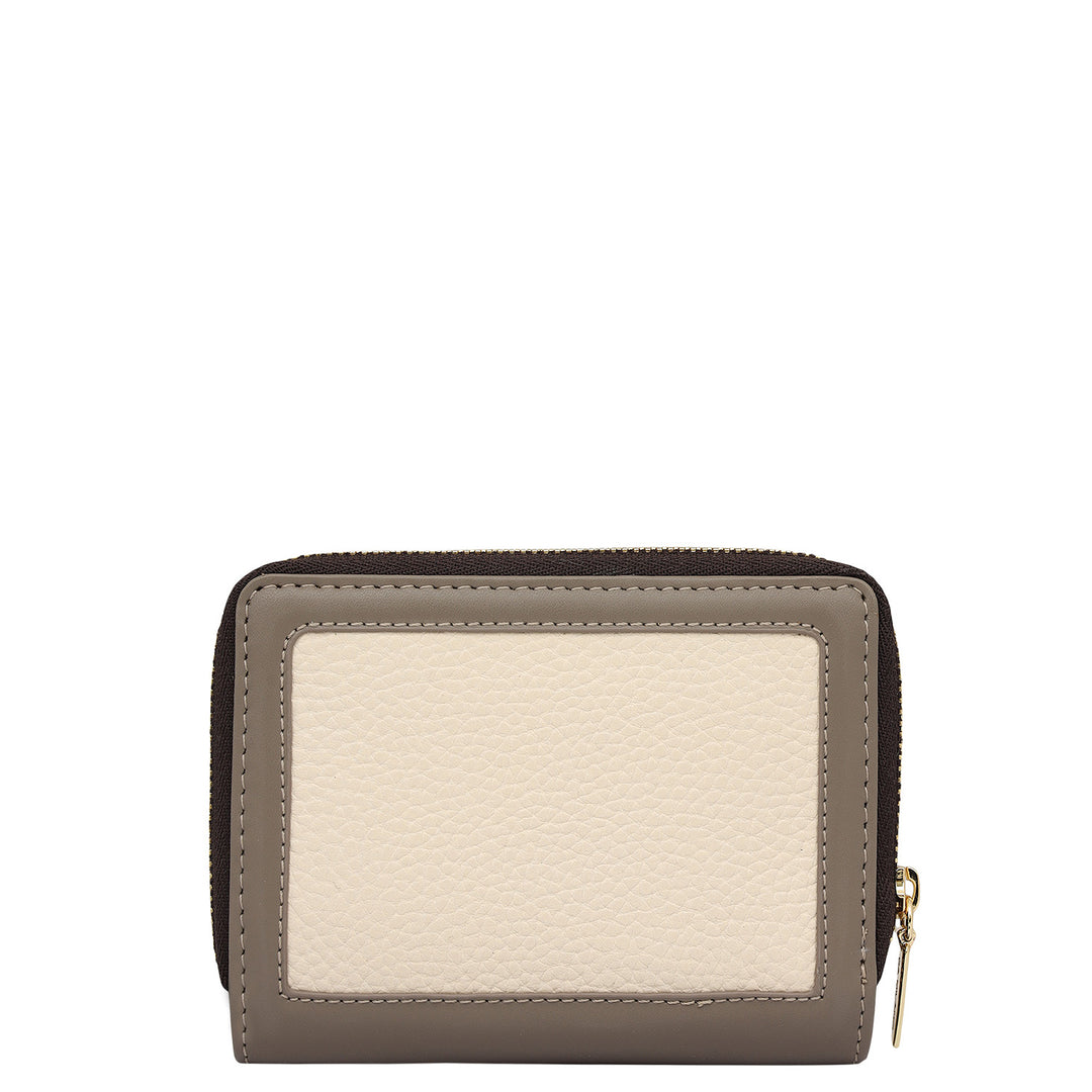 Monofest Zip Around Wallet - Marshmallow & Smoke Grey
