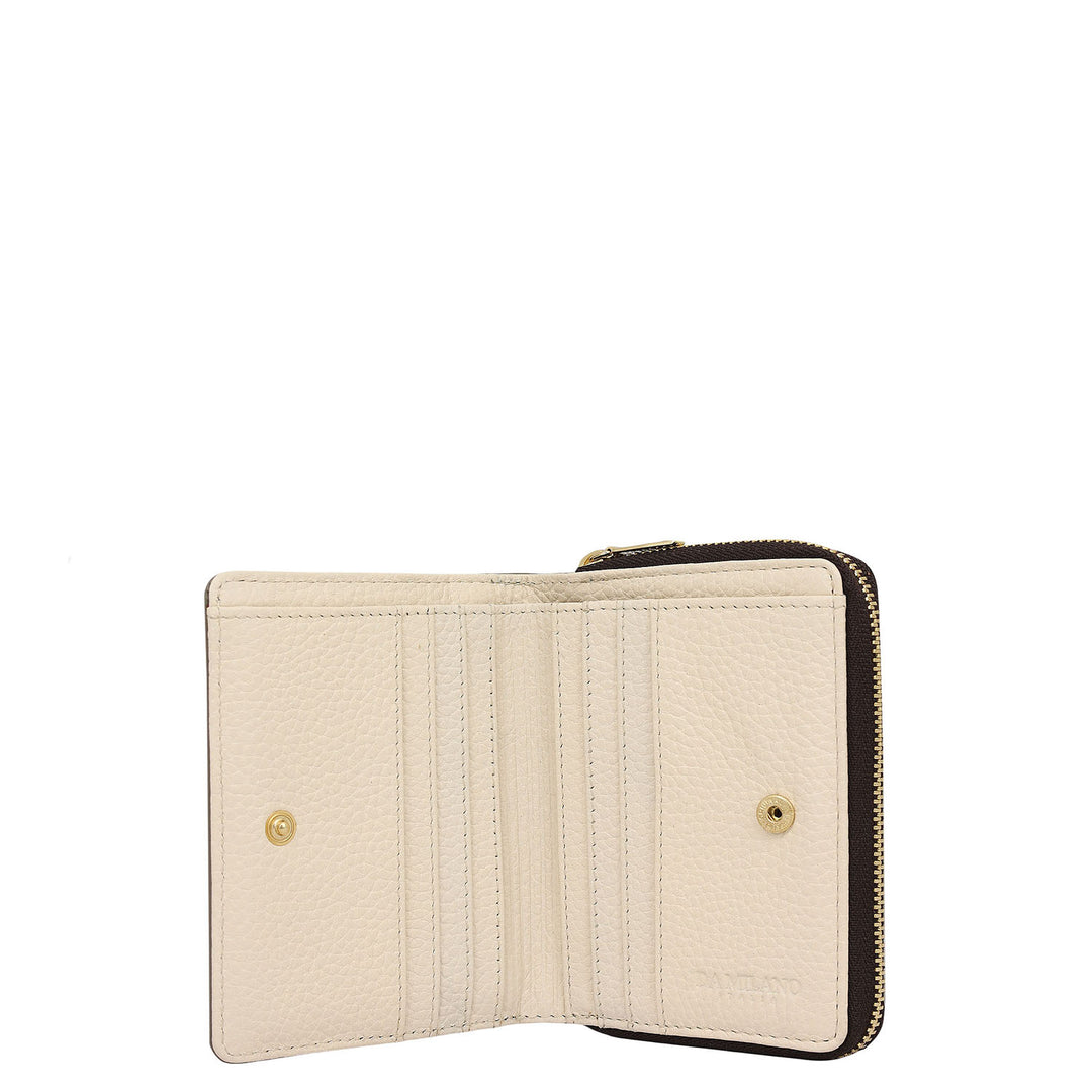 Monofest Zip Around Wallet - Marshmallow & Smoke Grey