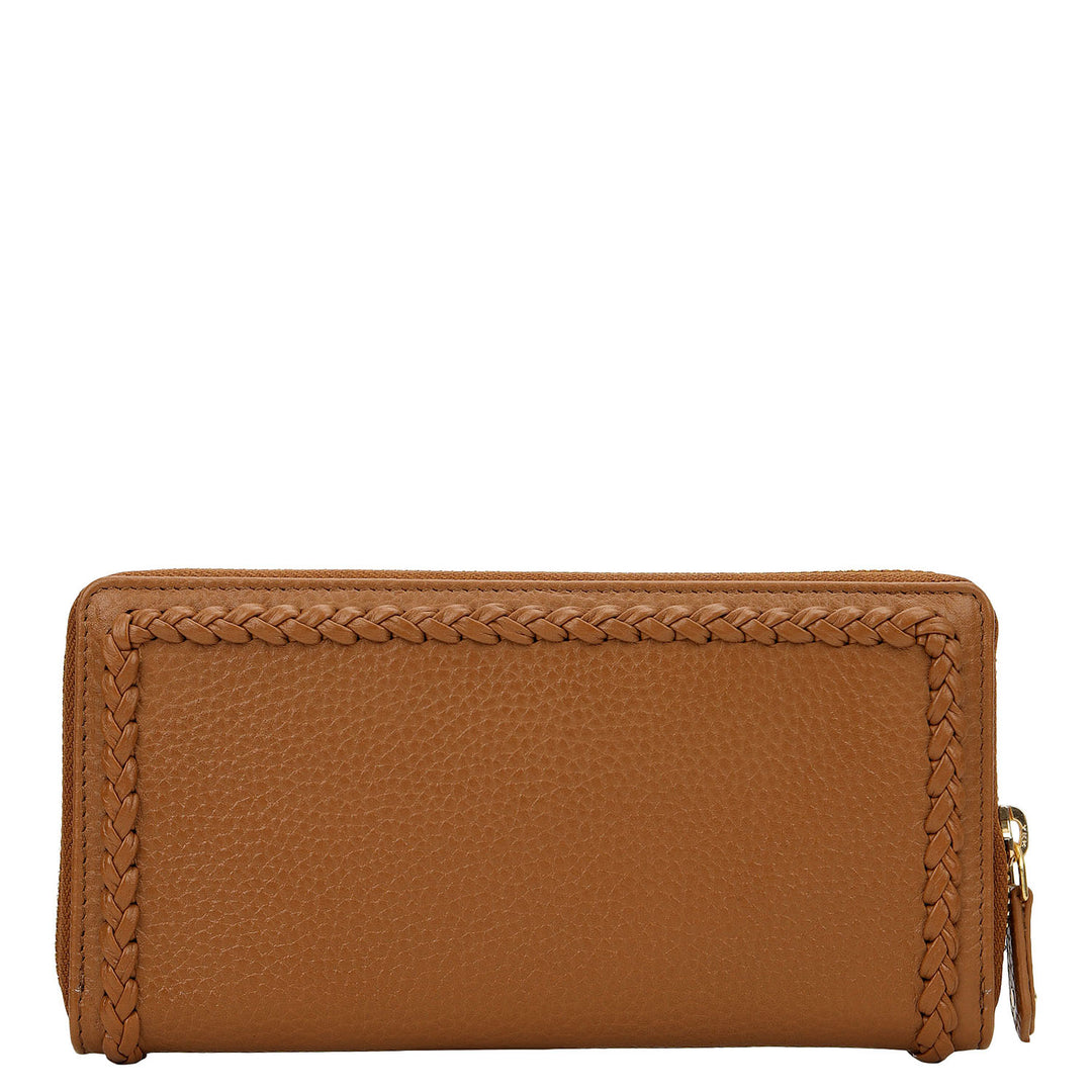 Plume Continental Wallet - Caramel