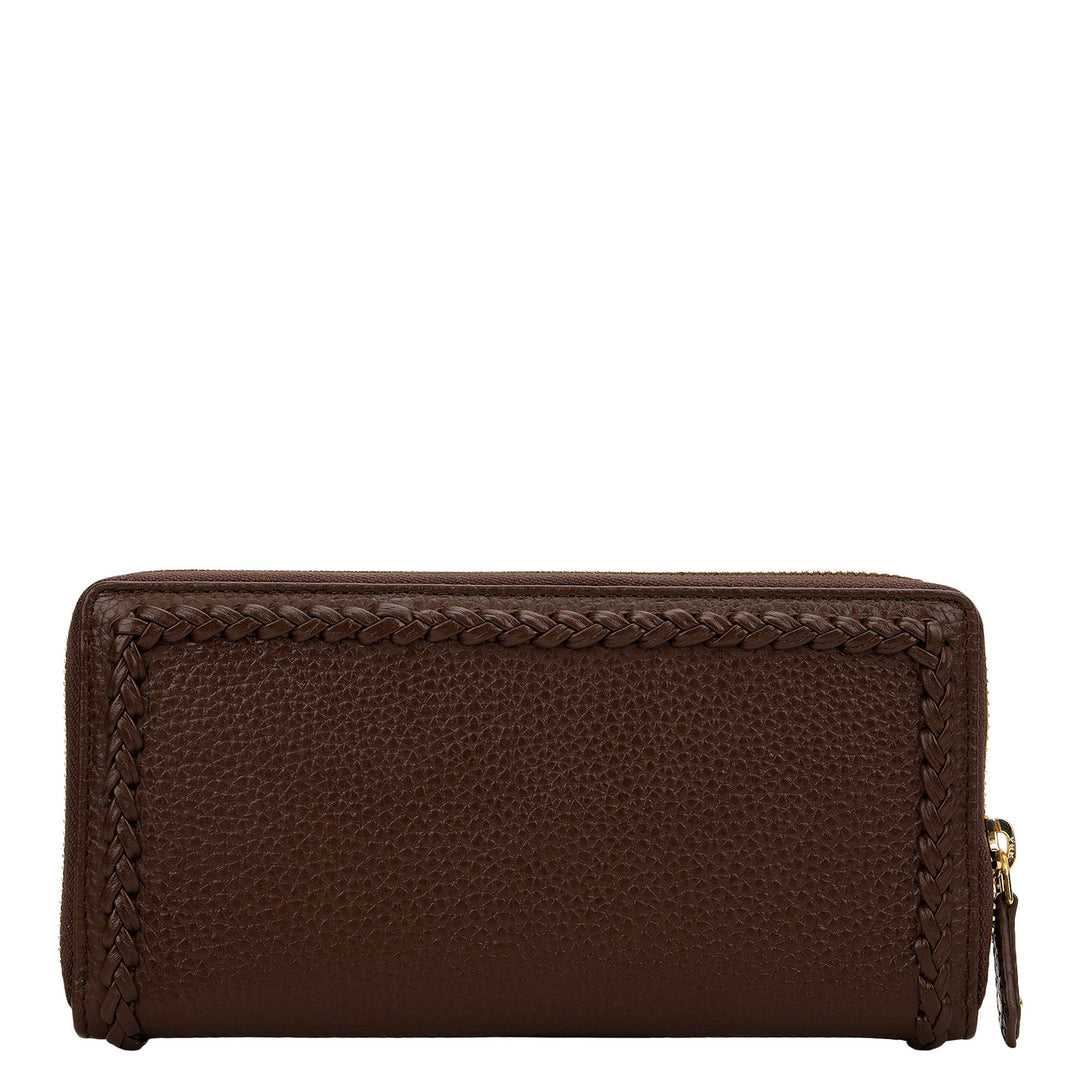Plume Continental Wallet - Mocha