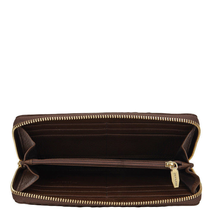 Plume Continental Wallet - Mocha