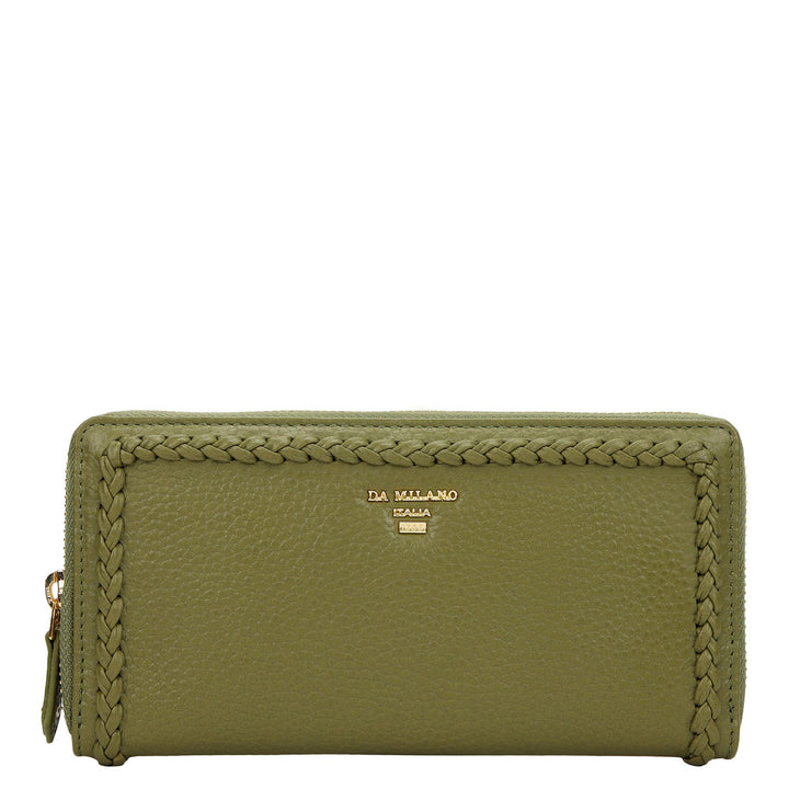 Plume Continental Wallet - Sage