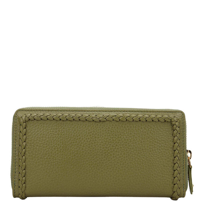 Plume Continental Wallet - Sage