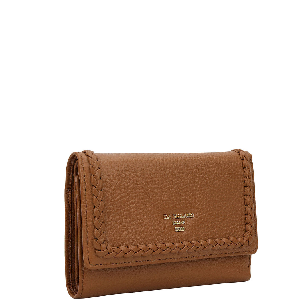 Plume Compact Wallet - Caramel