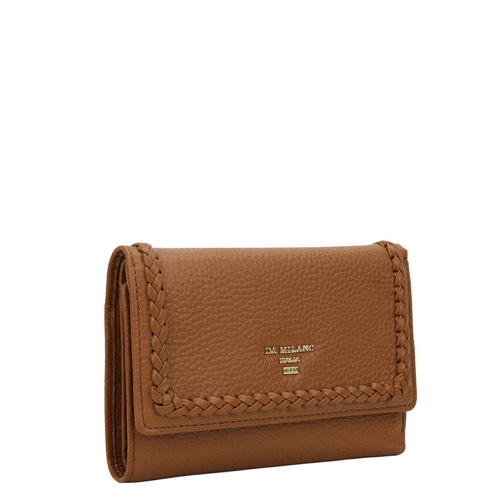 Plume Compact Wallet - Caramel