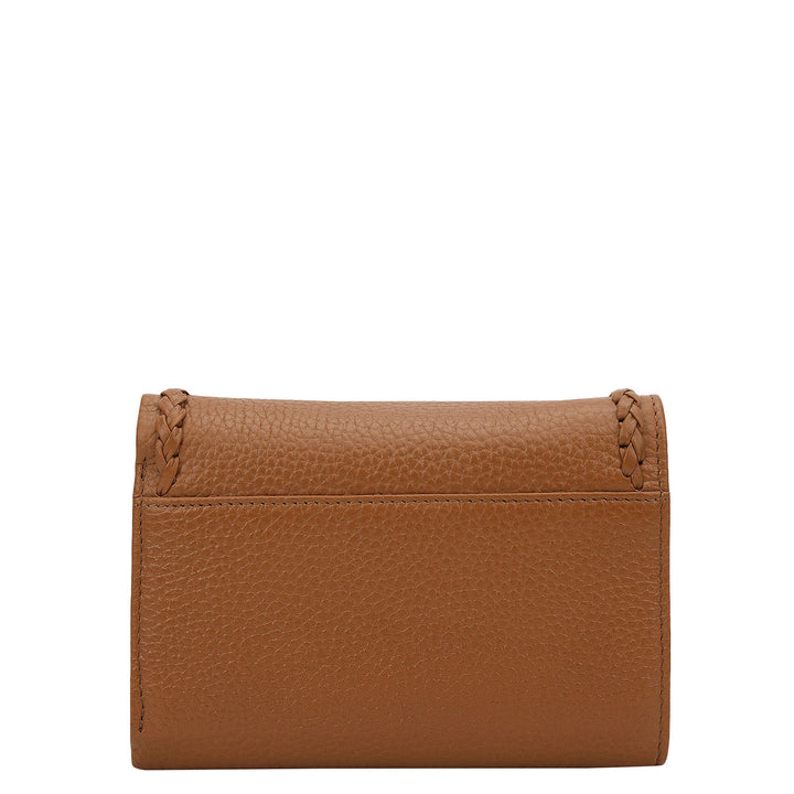 Plume Compact Wallet - Caramel