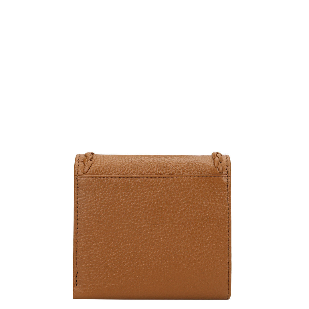 Plume Compact Wallet - Caramel