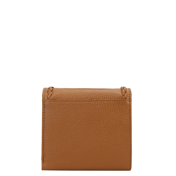 Plume Compact Wallet - Caramel
