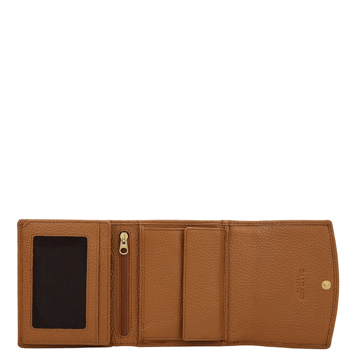 Plume Compact Wallet - Caramel