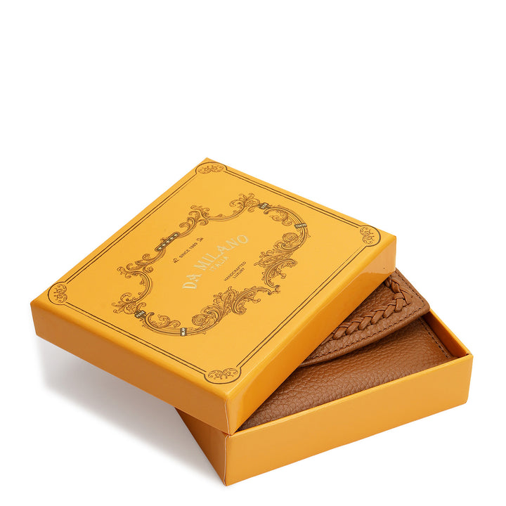 Plume Compact Wallet - Caramel