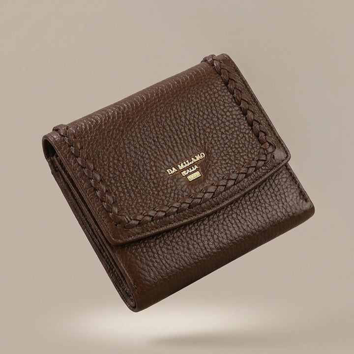 Plume Compact Wallet - Mocha