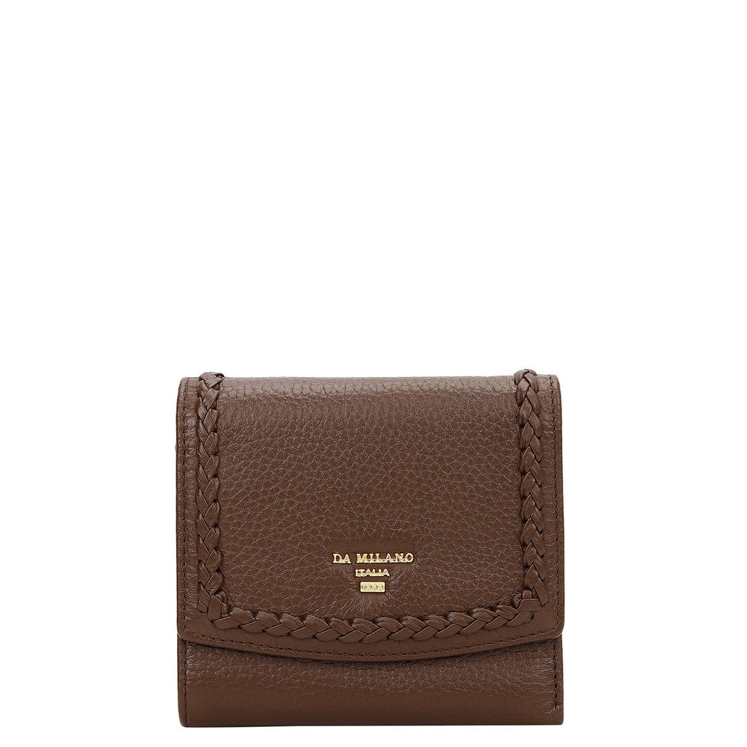 Plume Compact Wallet - Mocha