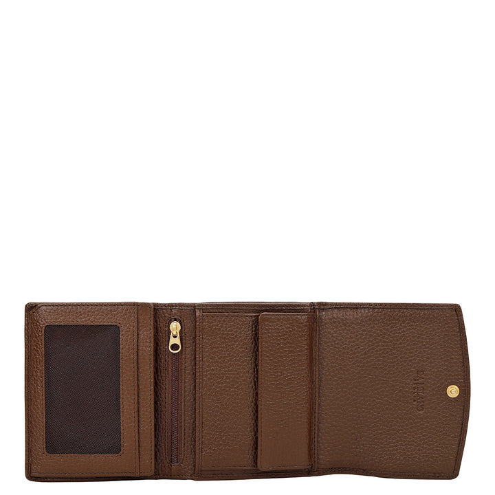 Plume Compact Wallet - Mocha