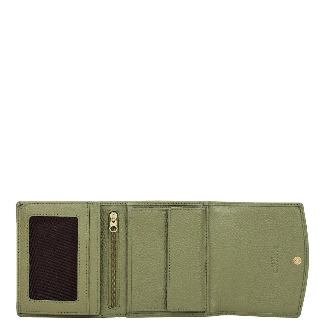 Plume Compact Wallet - Sage