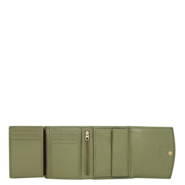 Plume Compact Wallet - Sage