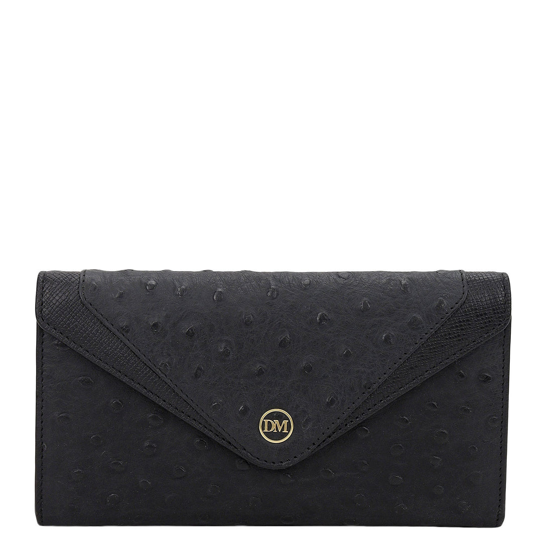 Ostra Continental Wallet - Black