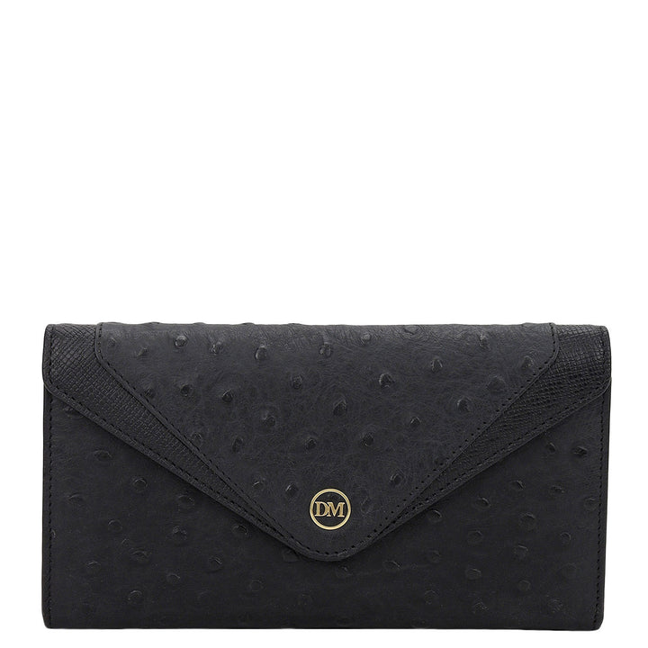 Ostra Continental Wallet - Black