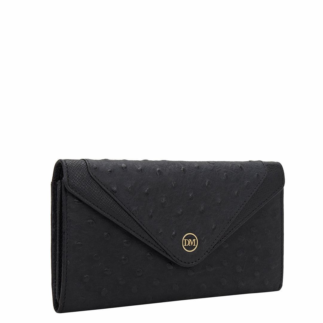Ostra Continental Wallet - Black