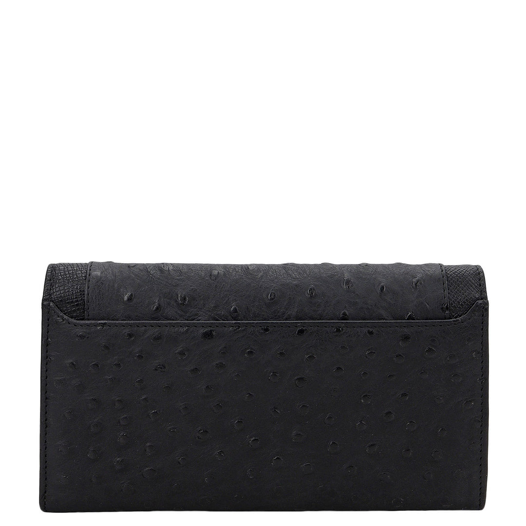 Ostra Continental Wallet - Black