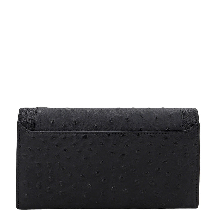 Ostra Continental Wallet - Black