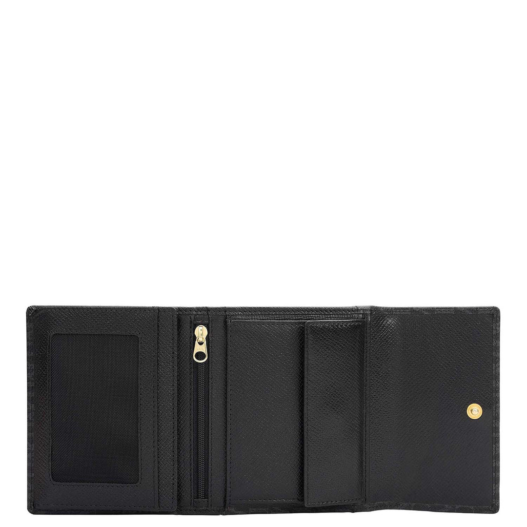 Iconica Tri-fold Wallet - Black