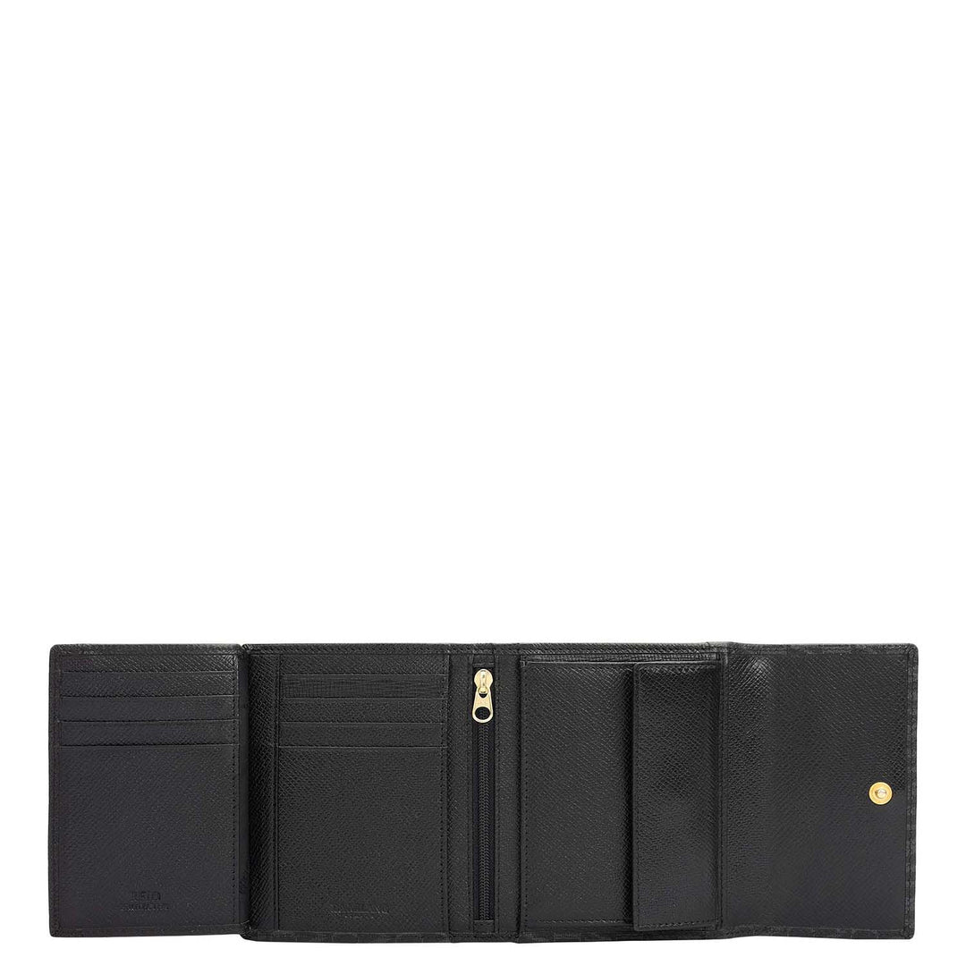 Iconica Tri-fold Wallet - Black