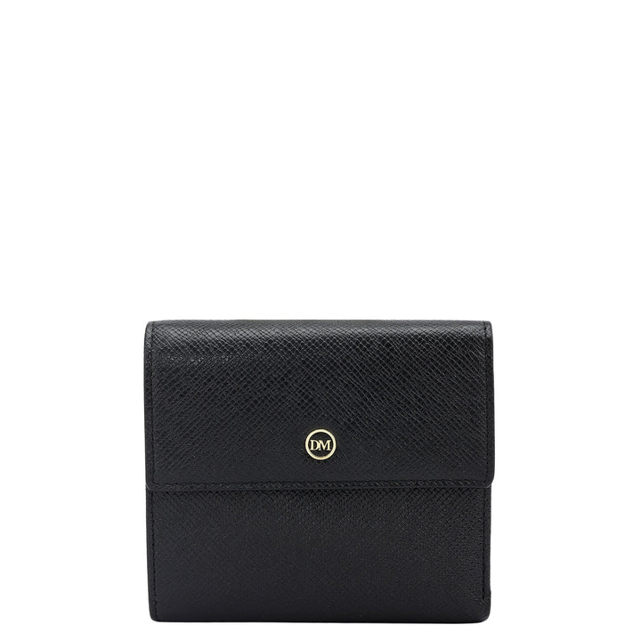Franzy Leather Ladies Wallet - Black