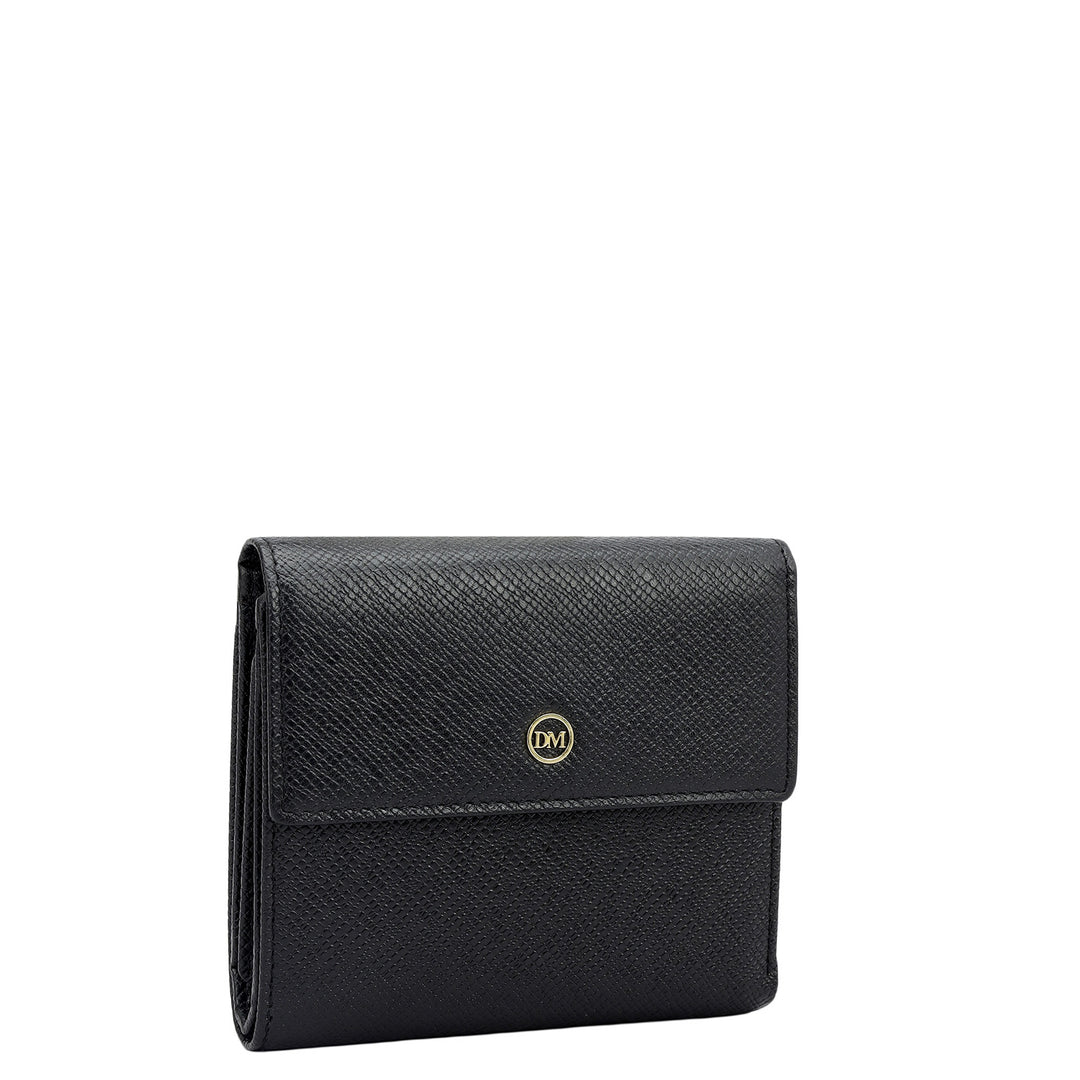 Franzy Leather Ladies Wallet - Black