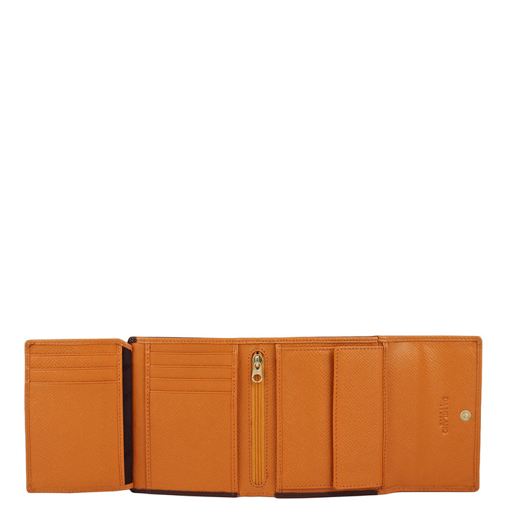 Franzy Leather Ladies Wallet - Date & Flame