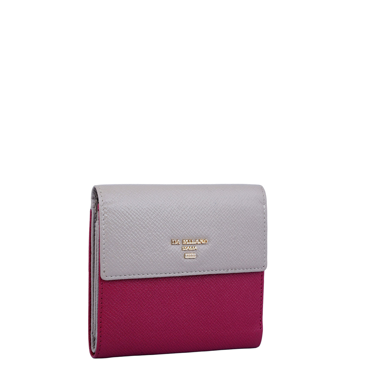 Franzy Leather Ladies Wallet - Plumberry & Chalk