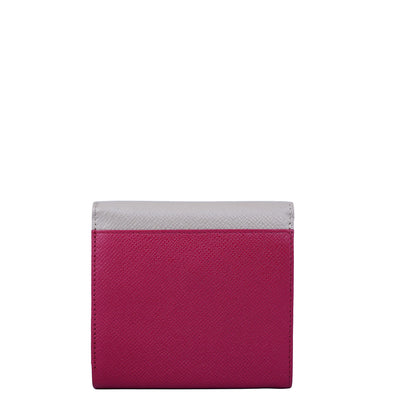 Franzy Leather Ladies Wallet - Plumberry & Chalk