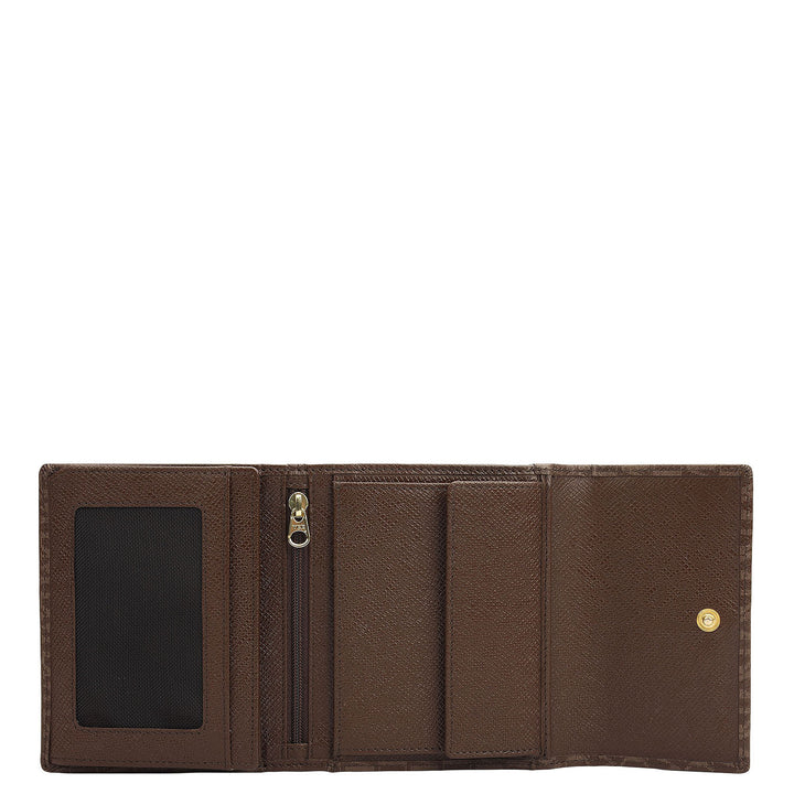 Iconica Tri-fold Wallet - Walnut