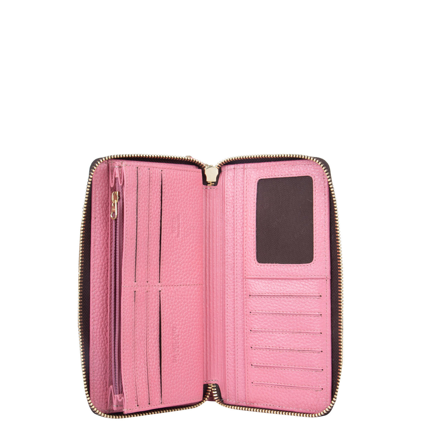 Wax Leather Ladies Wallet - Hyper Pink