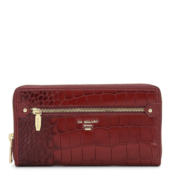 Classic Continental Wallet - Cherry