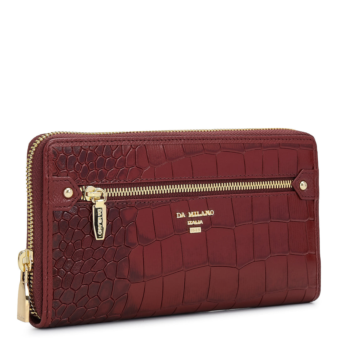 Classic Continental Wallet - Cherry