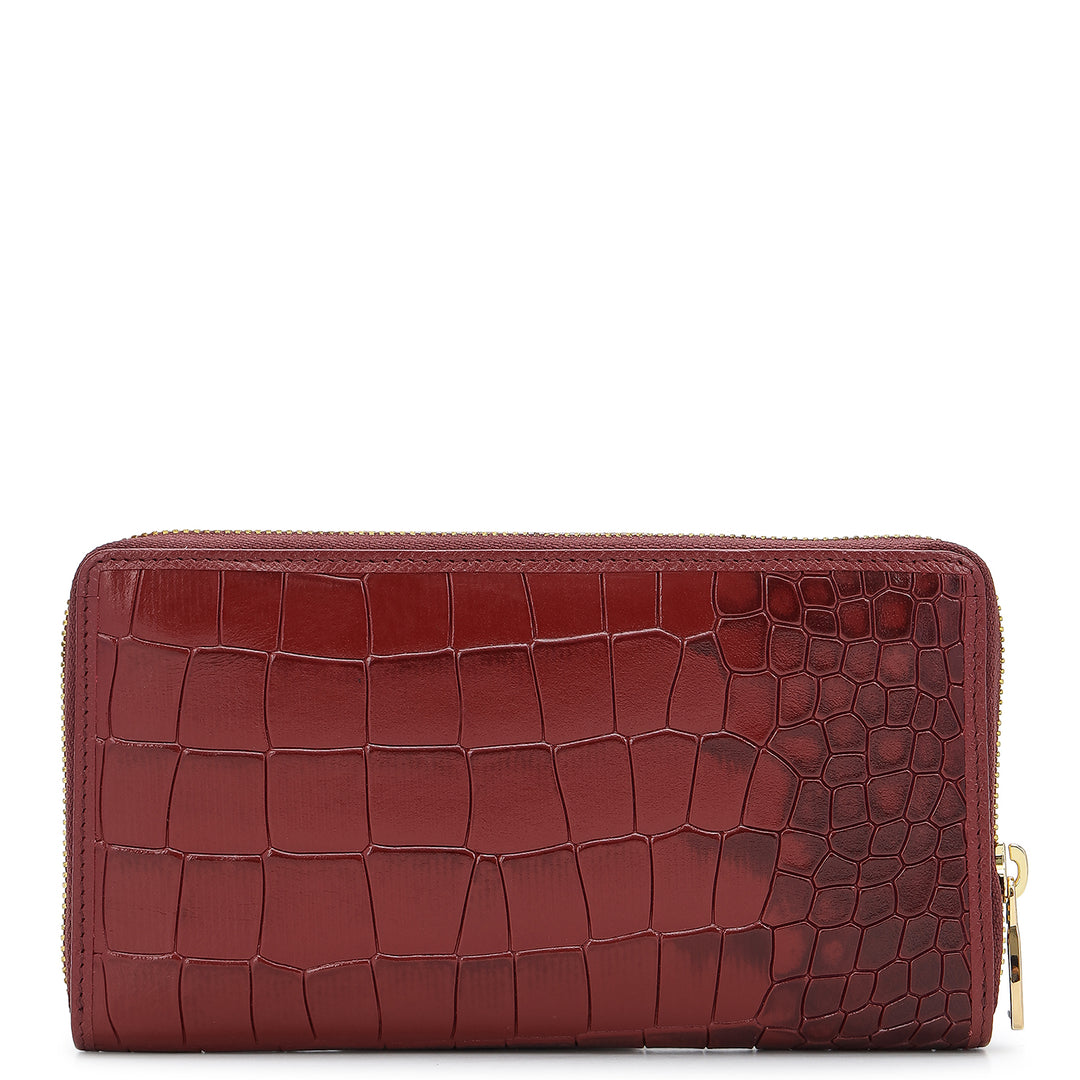 Classic Continental Wallet - Cherry